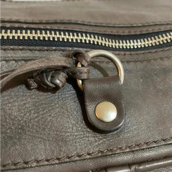 Chloe dark gray leather shoulder handbag - Picture 4 of 13